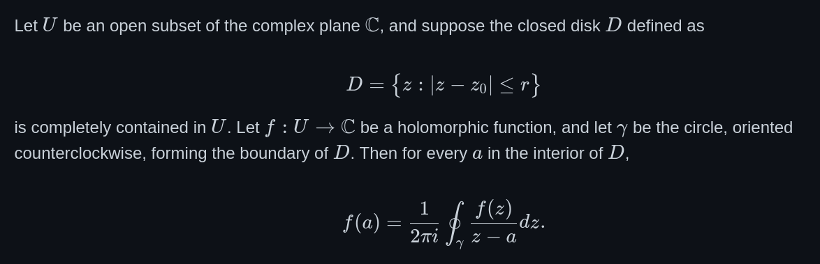 Cauchy's theorem